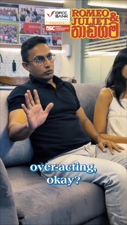 Interview clip with the caption over-acting, okay?